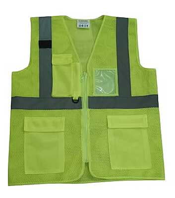 ISAFE NET GREEN REFLECTIVE JACKET