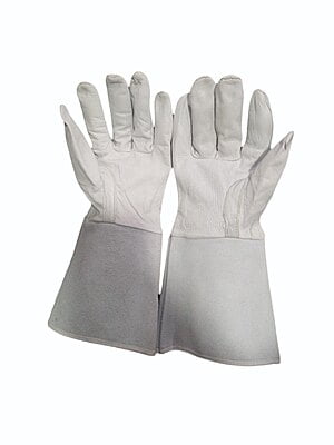 Unisex Chrome Leather Hand Gloves.