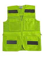 ISAFE SAFETY JACKET WITH 4 POCKETS AND HIGH VISIBILITY REFLECTIVE TAPE ISAFE SAFETY JACKET WITH 4 POCKETS AND HIGH VISIBILITY REFLECTIVE TAPE