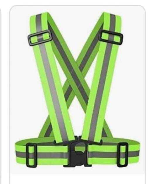 ISAFE HIGH VISIBILITY PROTECTIVE VEST GEAR SAFETY CROSS BELT JACKET GREEN ISAFE HIGH VISIBILITY PROTECTIVE VEST GEAR SAFETY CROSS BELT JACKET GREEN
