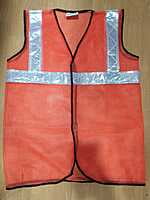 ISAFE ORANGE SINGLE STRIP SAFETY JACKET ISAFE ORANGE SINGLE STRIP SAFETY JACKET