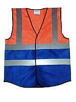 Working Traffic Safety Vest, Reflective Vest, Traffic Night Travel Group Activity Safety for Road Construction (Orange+Blue) Working Traffic Safety Vest, Reflective Vest, Traffic Night Travel Group Activity Safety for Road Construction (Orange+Blue)
