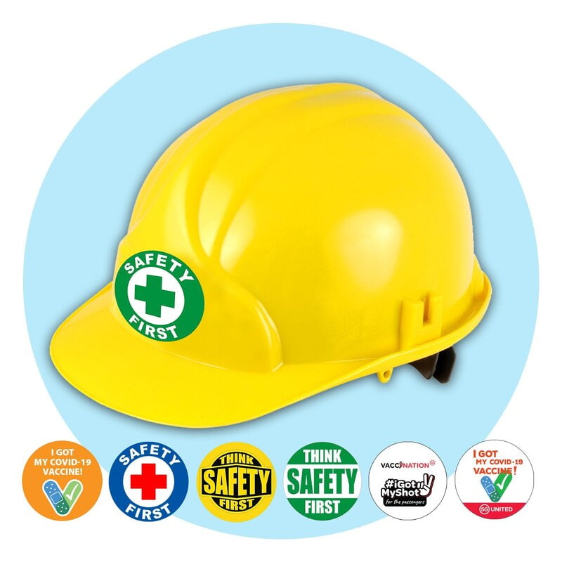 Self Adhesive Safety Helmet Sticker Self Adhesive Safety Helmet Sticker